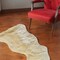 Edge Collections - 2' X 3' - Gold - Elegant Sheepskin Area Rug for Home Decor - 1 Piece